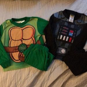 2 sets of boys pajamas
